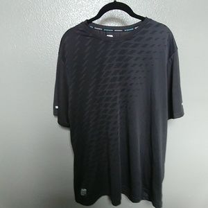 Black Ventilated Mens Tee